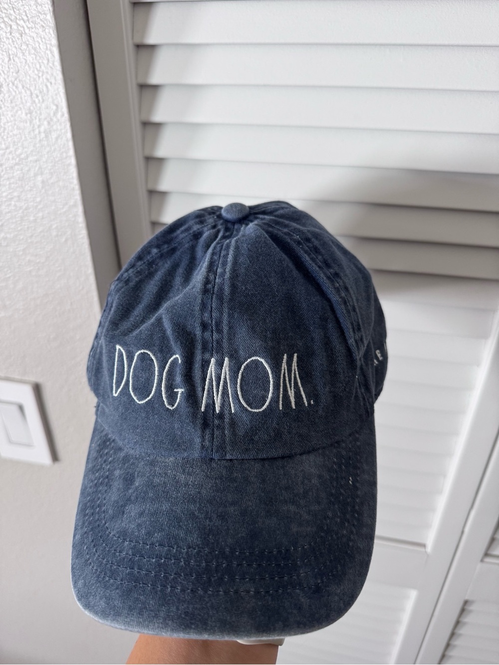 Rae Dunn 'DOG MOM.' Denim-Style Baseball Cap - Navy